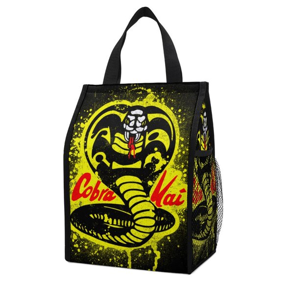 Cobra Kai Lunch Bag, Insulated Lunch Box Large Capacity Reusable Insulated Cooler Lunch Totes Bag for Work Office Camping Travel Picnic
