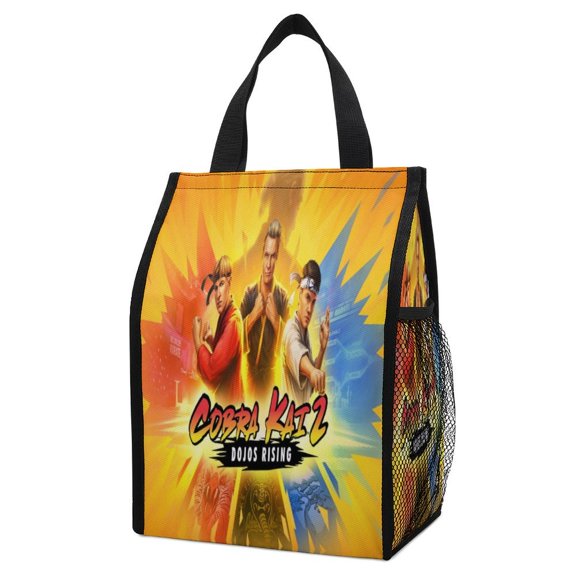 Cobra Kai Lunch Bag, Insulated Lunch Box Large Capacity Reusable Insulated Cooler Lunch Totes Bag for Work Office Camping Travel Picnic