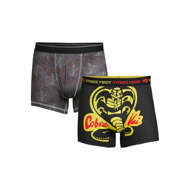 Cobra Kai Mens And Big Mens Character And Icon Boxer Briefs 2 Pack