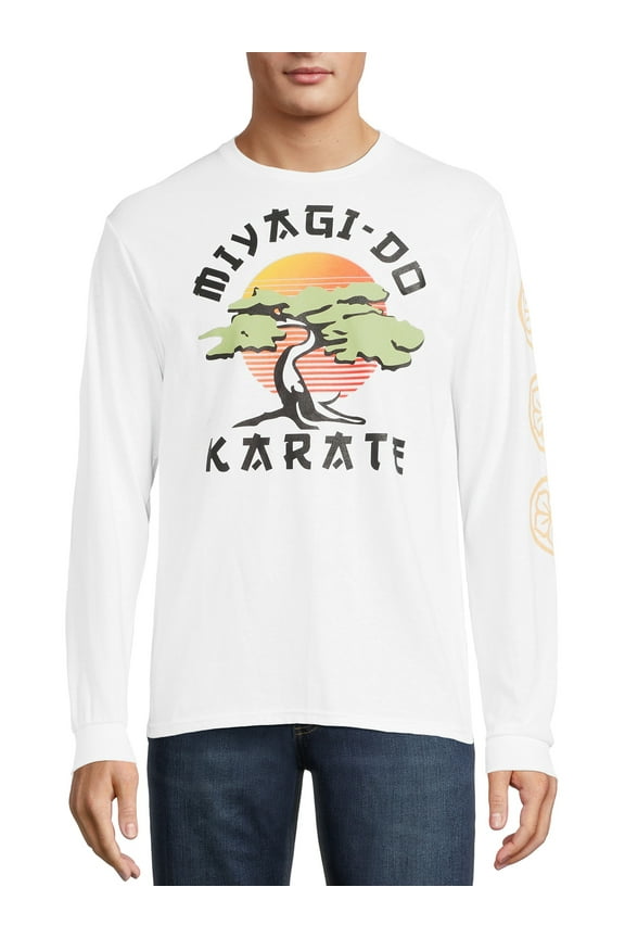 Men's & Big Men's Miyagi Do Long Sleeve Graphic Tee