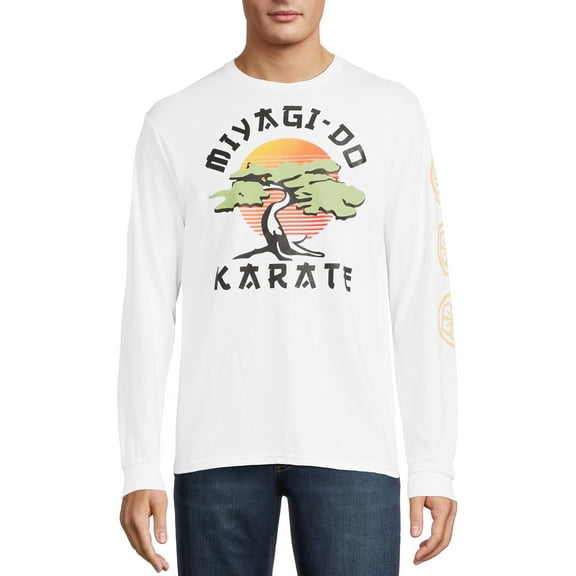 Cobra Kai Men's & Big Men's Miyagi Do Long Sleeve Graphic Tee