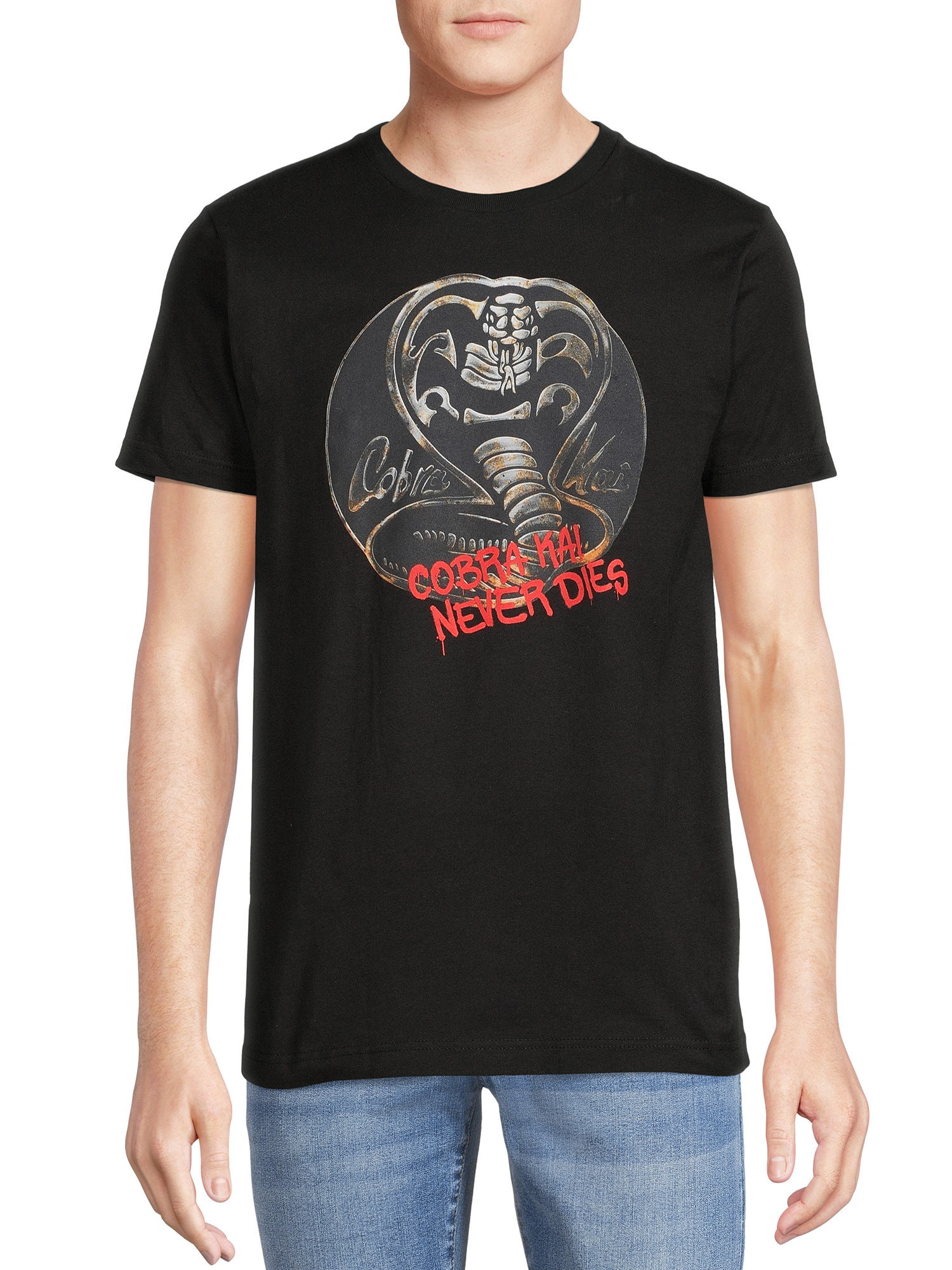 Cobra Kai Men's Cobra Kai Never Dies Short Sleeve T-Shirt, Sizes S-3XL - image 1 of 5