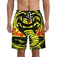 thumbnail image 1 of Cobra Kai Mens Swim Trunks Quick Dry Board Shorts with Mesh Lining, Hawaii Beach Shorts Swimwear Bathing Suits, 1 of 8