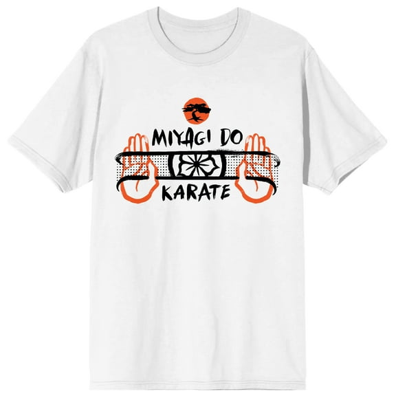 Cobra Kai Miyagi-Do Karate Belt Men's White T-shirt-Large