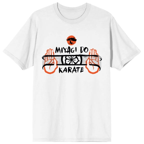 Cobra Kai Miyagi-Do Karate Belt Men's White T-shirt-XXL