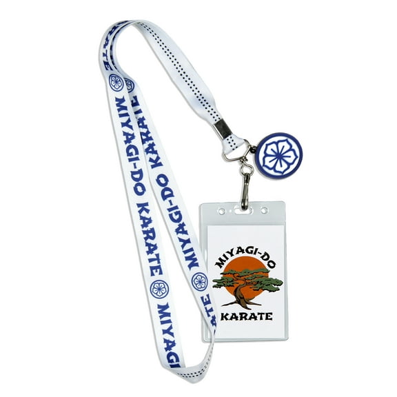 Cobra Kai Miyagi-Do Karate Dojo Lanyard Clear ID Badge Holder