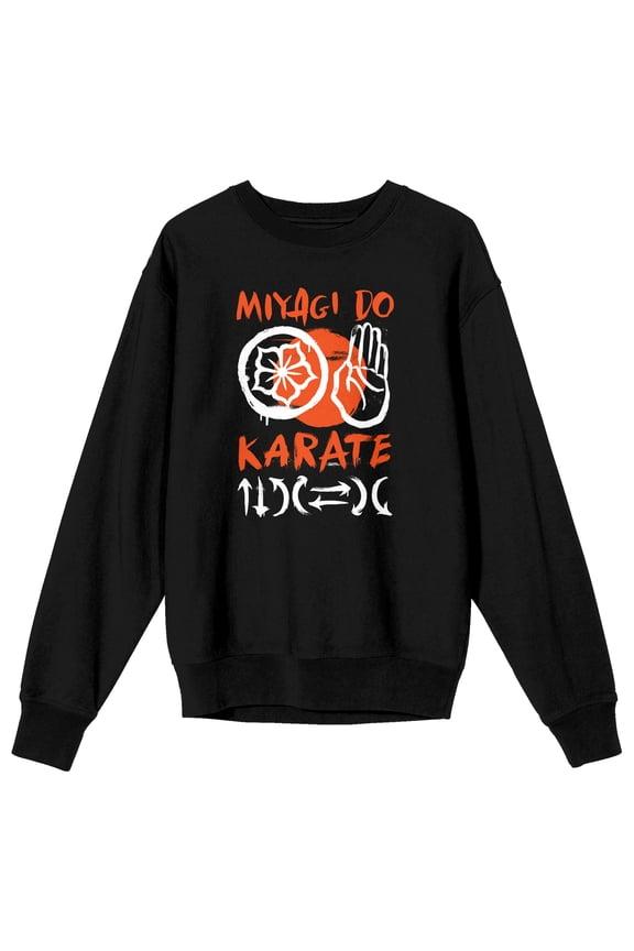 Cobra Kai Miyagi-Do Karate Logo Men's Black Sweater-Medium