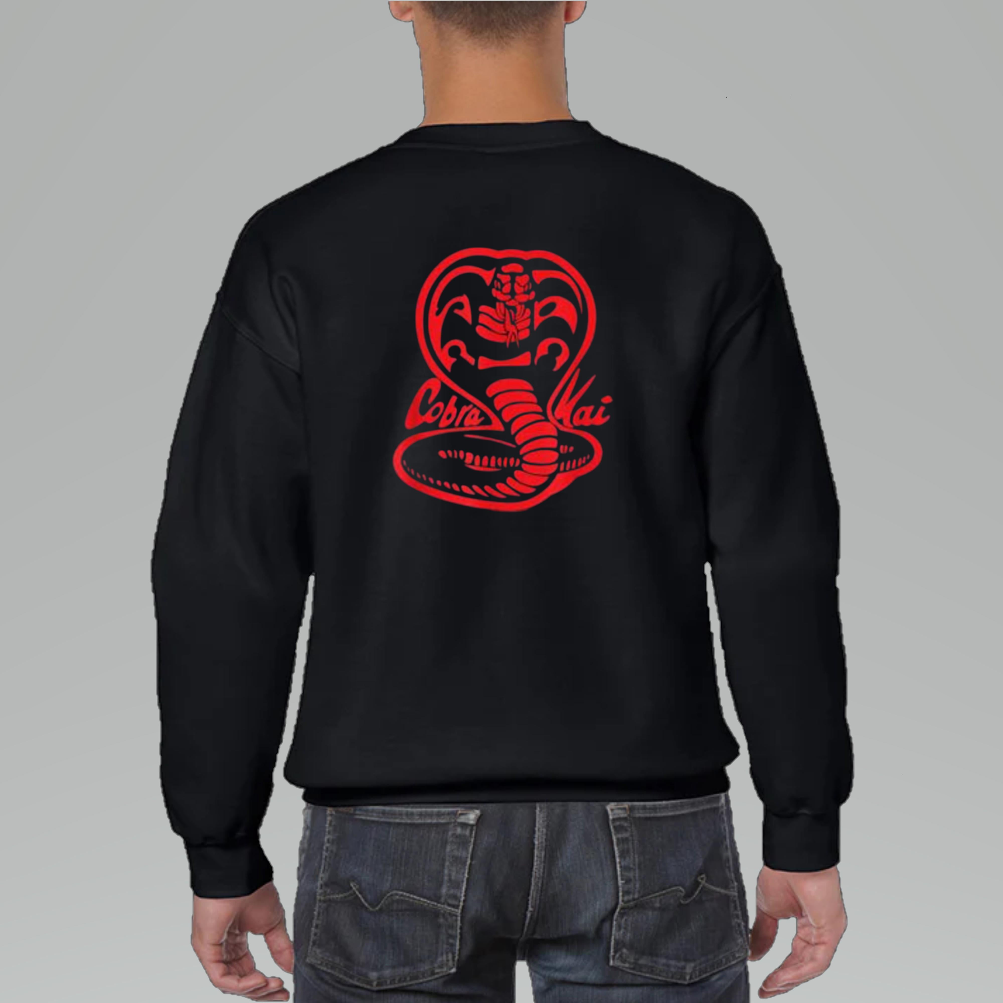 Cobra Kai Red Cobra Logo SWEATSHIRT, for men & women, up to size 5XL ...