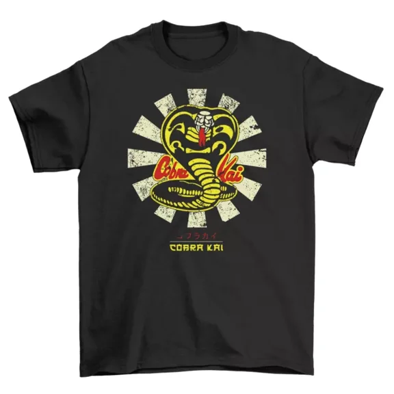 Cobra Kai Retro Tee - Strike First, Strike Hard, Strike Funny Unisex Cotton Shi Unisex S-5XL Hot Trending Shirt, Vintage Birthday Gift