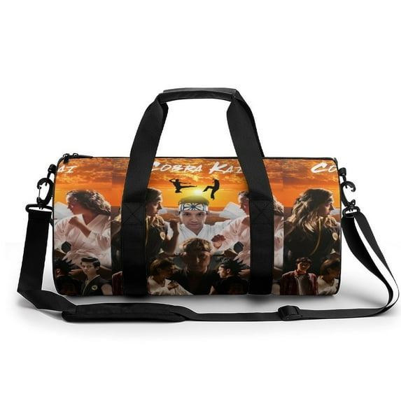 Cobra Kai Round Gym Bag Luggage Weekender Tote Bags Sport Travel Duffle Bag For Women Men