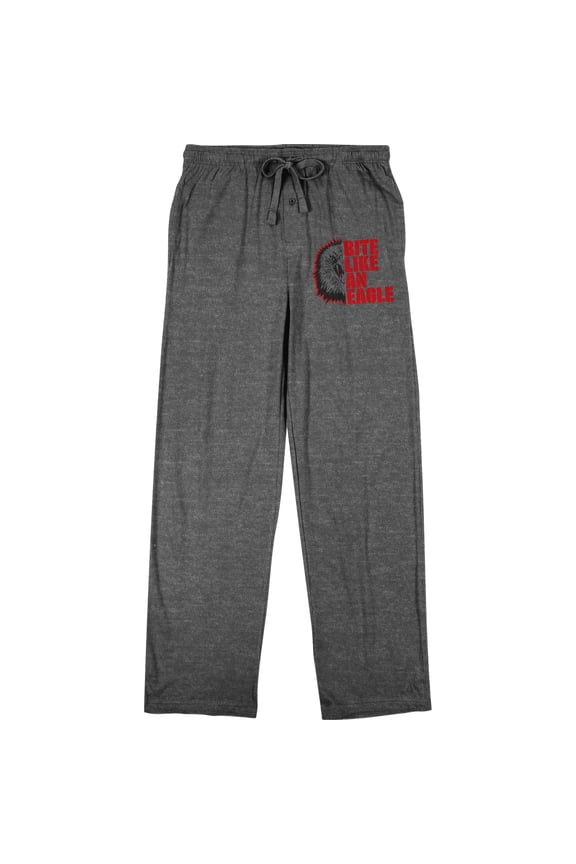 Cobra Kai Split Image Snake Men's Graphite Heather Sleep Pajama Pants-Small