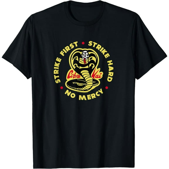 Cobra Kai Strike First Cobra Logo T-Shirt