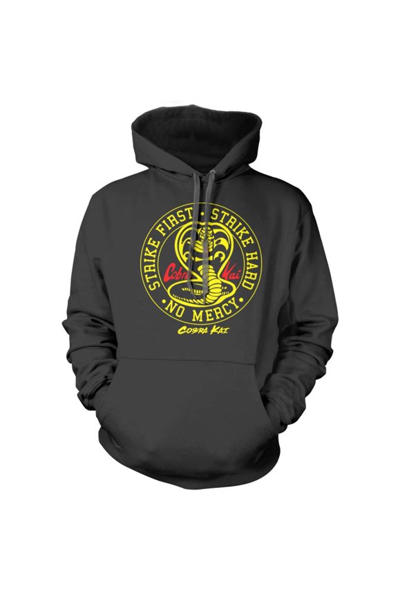 Cobra Kai Strike First Strike Hard Hoodie