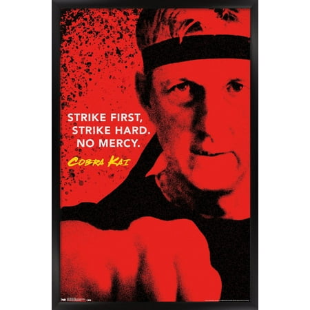 Cobra Kai - Strike Wall Poster, 22.375" x 34", Framed