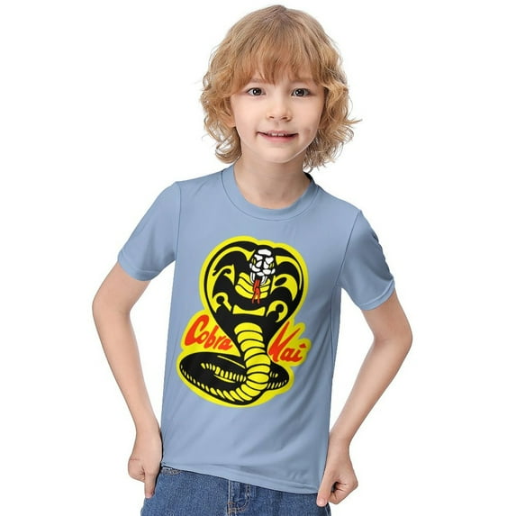 Cobra Kai T-Shirt for Boys Girls, Unisex Crew Neck Tee for Teen Kid, Casual Short Sleeve Tops, 6-12 Y