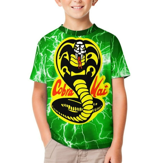 Cobra Kai T-Shirts for Boys Girls, Kids 3D Print Short Sleeve, Unisex Crew Neck Tee Shirts for Youth
