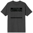 thumbnail image 1 of Cobra Kai Team Cobra Kai Strike Fast Strike Hard No Mercy Men's Charcoal Heather Tee-Large, 1 of 6