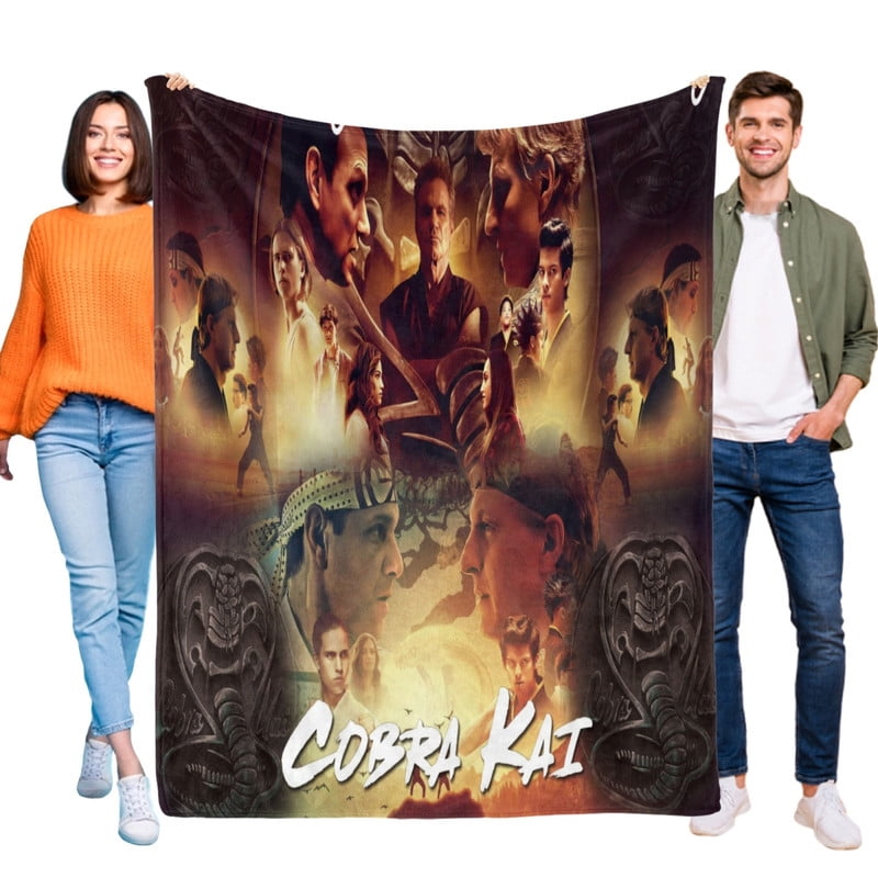Cobra Kai Throw Blanket Gifts for Fans Lover Girls Boys Women Present