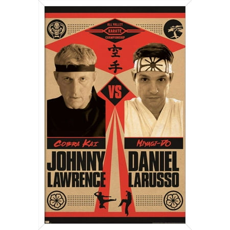 Cobra Kai - Versus Wall Poster, 22.375" x 34", Framed