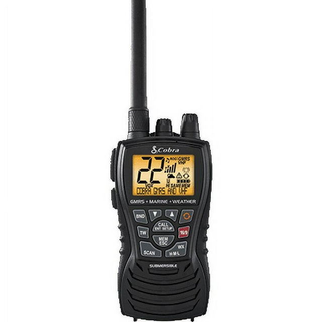Cobra MR HH450 AllTerrain, 6Watt Handheld Floating VHF & GMRS All