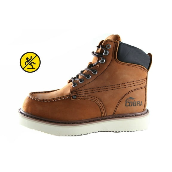 Cobra Men's Work Boot Genuine Leather C11M Brown Goodyear Welt