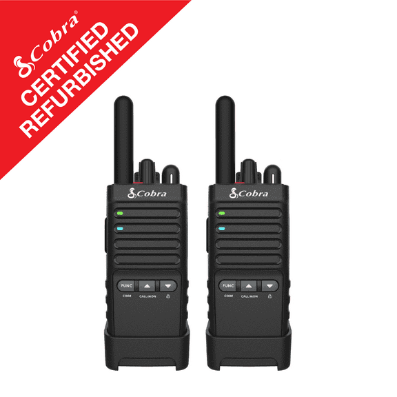 Restored Cobra PX650 2-Pack Professional Business 2 Way FRS Walkie Talkie Radios (Refurbished)