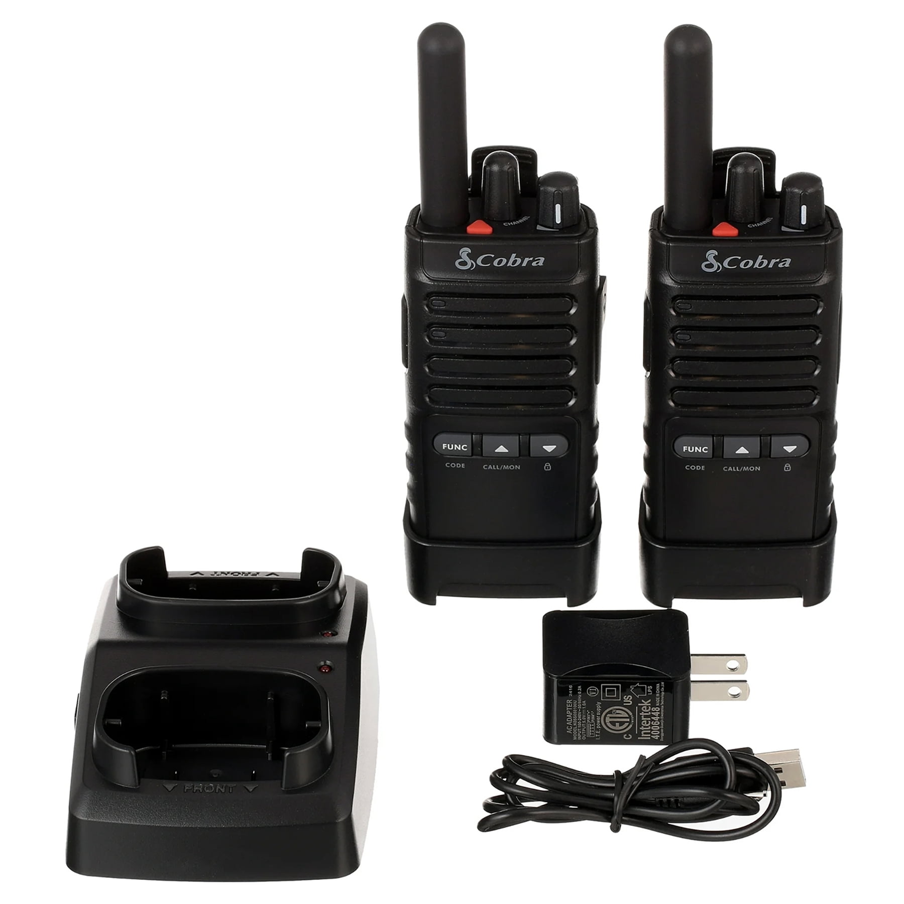 Cobra PX655 Pro Business 2W FRS Two-Way Radios Pair, IPX4 Waterproof Walkie Talkies, 22 Channels, 25-Floor Range
