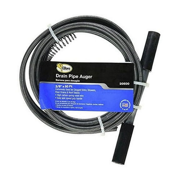 Cobra Plumbing 20500 3/8" X 50' Drain Auger