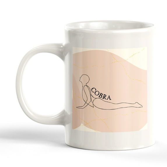 Cobra Pose Yoga 11oz Plastic Coffee Mug