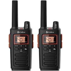 Cobra RX380 Walkie Talkies - Rechargeable, 40 Preset Channels, Long Range 32-Mile Two-Way Radio Set (2-Pack)