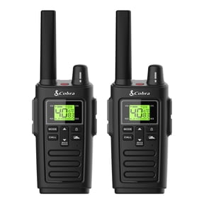 Cobra RX385 Two-Way Radios Pair, Rugged Water Resistant Walkie Talkies, up to 32-mile Range, 40 Channels, NOAA Weather Alerts