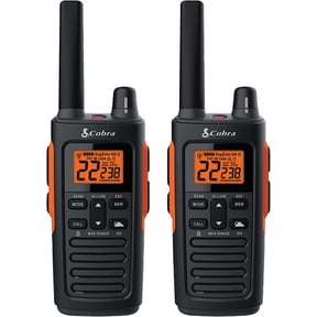 Cobra RX680 Waterproof Walkie Talkies - Rechargeable, 60 Preset Channels, Long Range 38-Mile Two-Way Radio Set (2-Pack)
