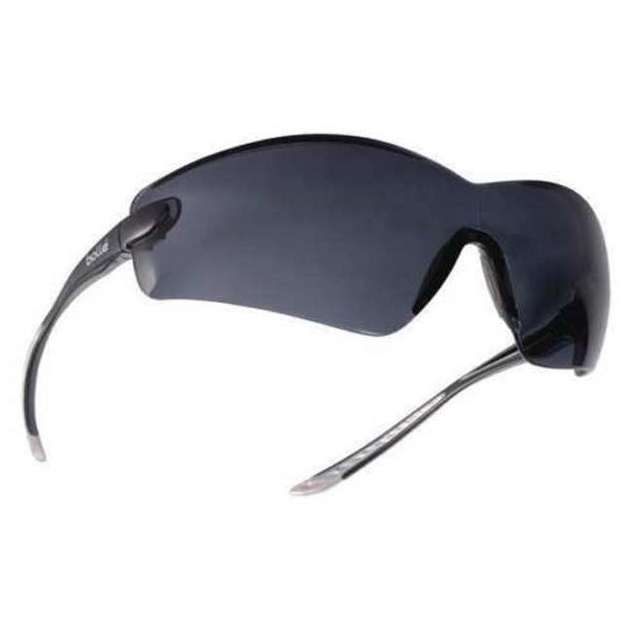 Cobra Smoke Safety Glasses Anti-Fog Scratch-Resistant, Black & Grey
