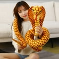 thumbnail image 1 of Cobra Snake Animals Toy, Snake Toy Simulation Snake Plush Toy Realistic Snake Plush Stuffed Animal Toy Cobra Plush Toys Wild Animals Party Gifts Prank Props 31.5", 1 of 8