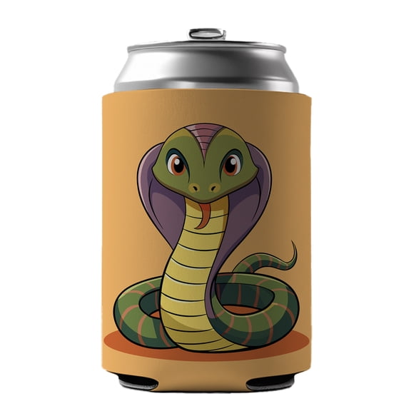 Cobra Snake Cute Drink Beer Soda Insulated Sleeve Holder Can Cooler Hugger