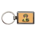 thumbnail image 1 of Cobra Snake Cute Metal Rectangle Keychain, 1 of 7