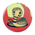 thumbnail image 1 of Cobra Snake Pinback Button Pin, 1 of 4