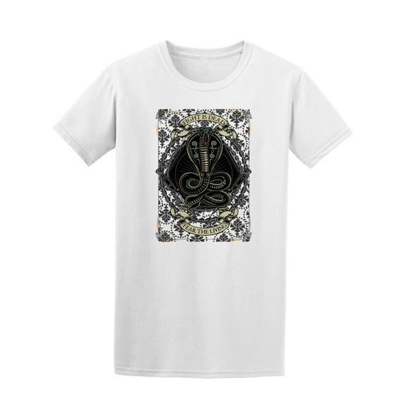 Cobra Snake Tattoo T-Shirt Men -Image by Shutterstock, Male Medium