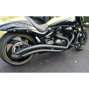 Cobra Speedster Swept Black Exhaust System for 06-14 Suzuki M109R 3221B