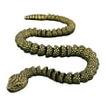 thumbnail image 1 of Cobra Statue Ornament Bronze Table Decorations Antique, 1 of 14