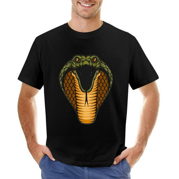 Cobra Team Men’s Graphic T-shirt Vintage Short Sleeve Sport Tee Black S