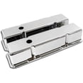 thumbnail image 1 of Cobra-Tek - CBK-HZ-6720-C - Compatible 1958-1960-1961-1962-1963-1964-1965-1966-1970-1975-1980-1985-1986 Chevy SB Small Block Tall Aluminum Valve Covers Smooth - Chrome, 1 of 1