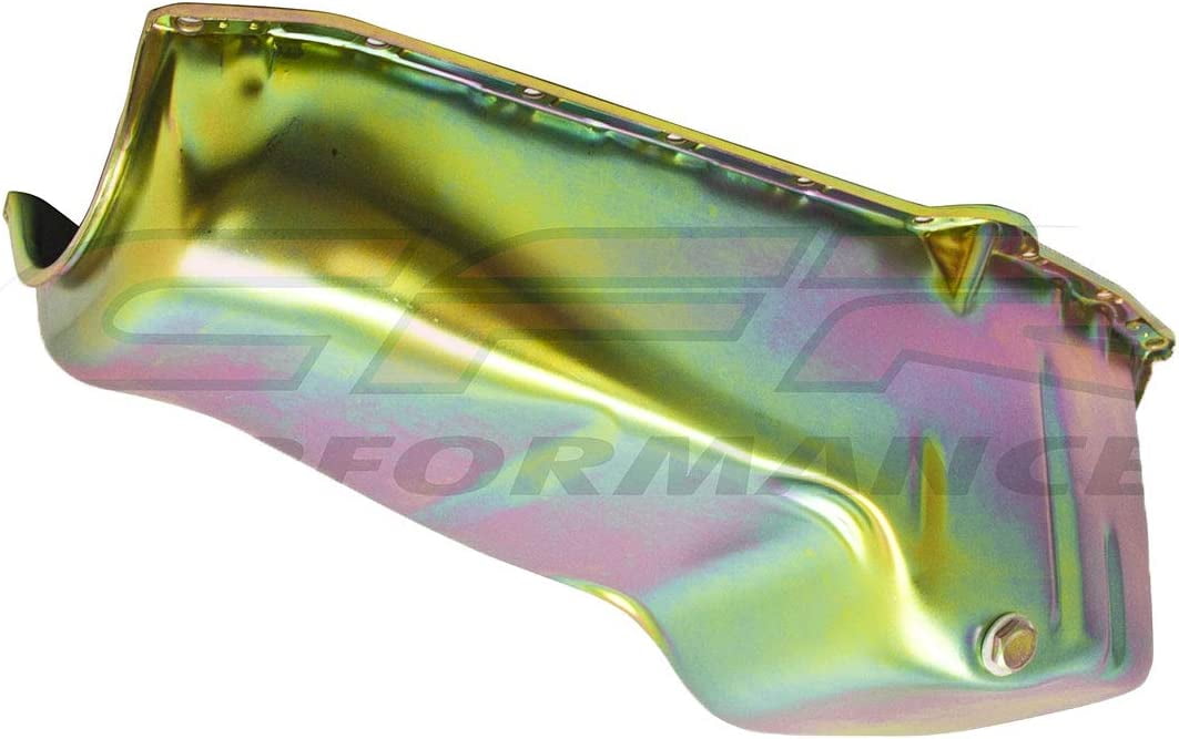 Steel Oil Pan – Black – Fits 1986-2002 Chevy Small Block 283-350 (HZ-7007-PBK)