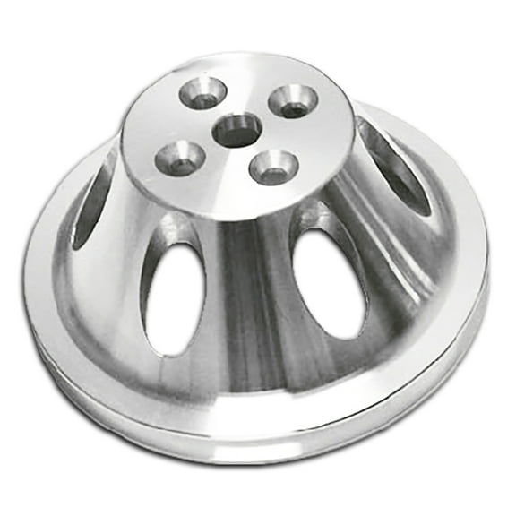 Cobra-Tek Fits Chevy SB Small Block Machined Aluminum Water Pump Pulley 1 Groove (Short)