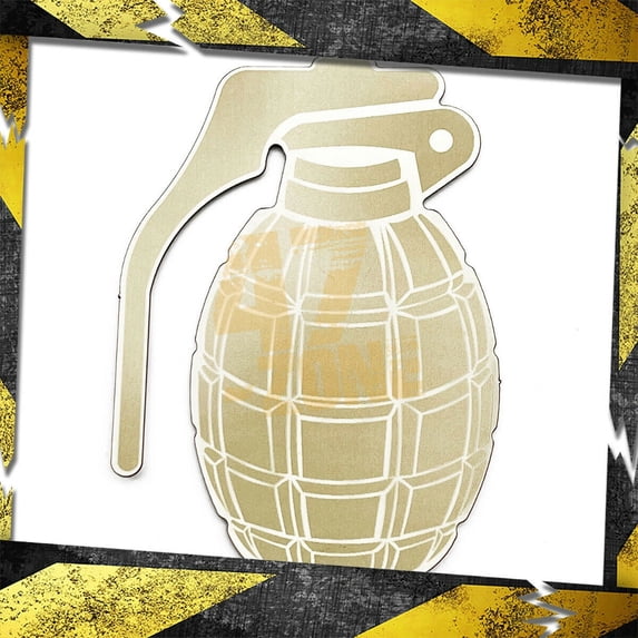 Cobra-Tek Grenade 3D Car Emblem Badge Decal Sticker | Universal Vehicle Fitment