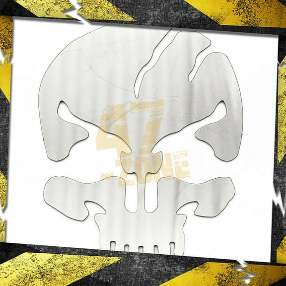 Cobra-Tek Scar Skull 3D Car Emblem Badge Decal Sticker | Universal Vehicle Fitment
