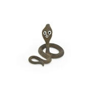 Cobra Toy, King, Snake, Reptiles, Very Realistic Rubber Figure, Model, Educational, Animal, Hand Painted Figurines, 3" CH049 BB77