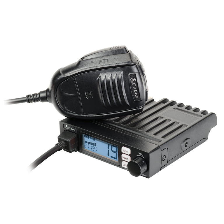 Cobra Ultra-Compact Full Featured CB Radio, 40-Channel Fixed-Mount
