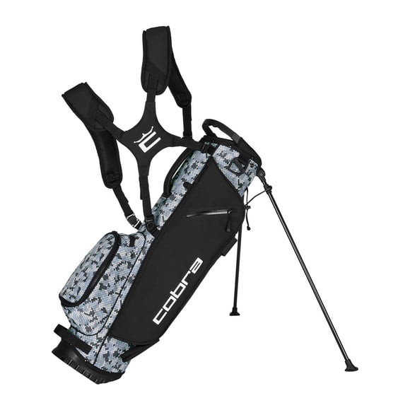 NEW Cobra Golf 2026 Ultralight Carry / Stand Bag 3-Way Top - Winter / Snake Camo