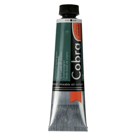 Cobra Water Mixable Oil Colour 40ml, Chromium Oxide Green